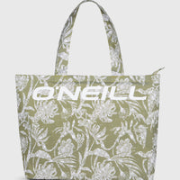 Tote bag Coastal Print | Green Textured Jungle