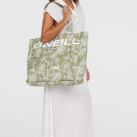 Tote bag Coastal Print | Green Textured Jungle