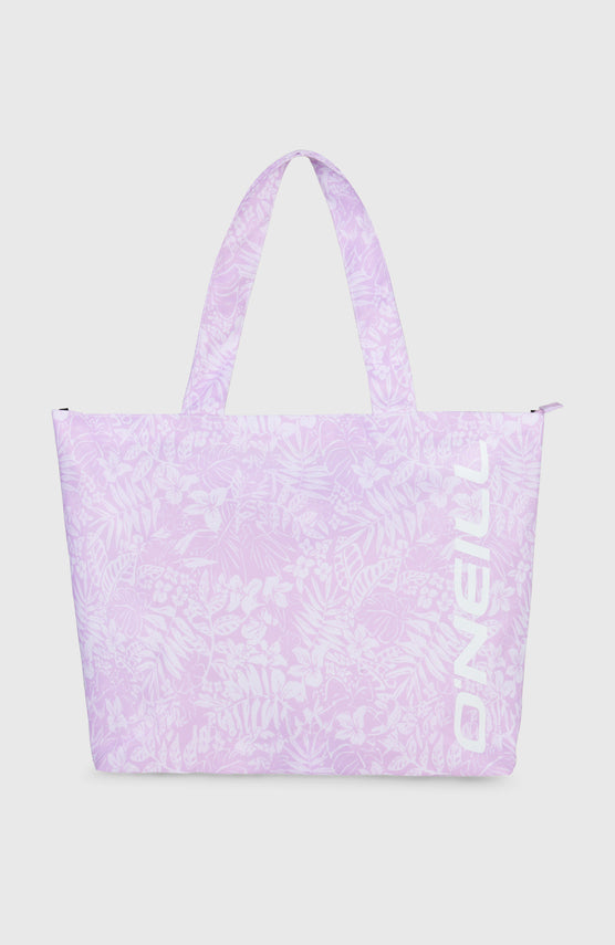 Tote bag Coastal Print | Purple Island Sky