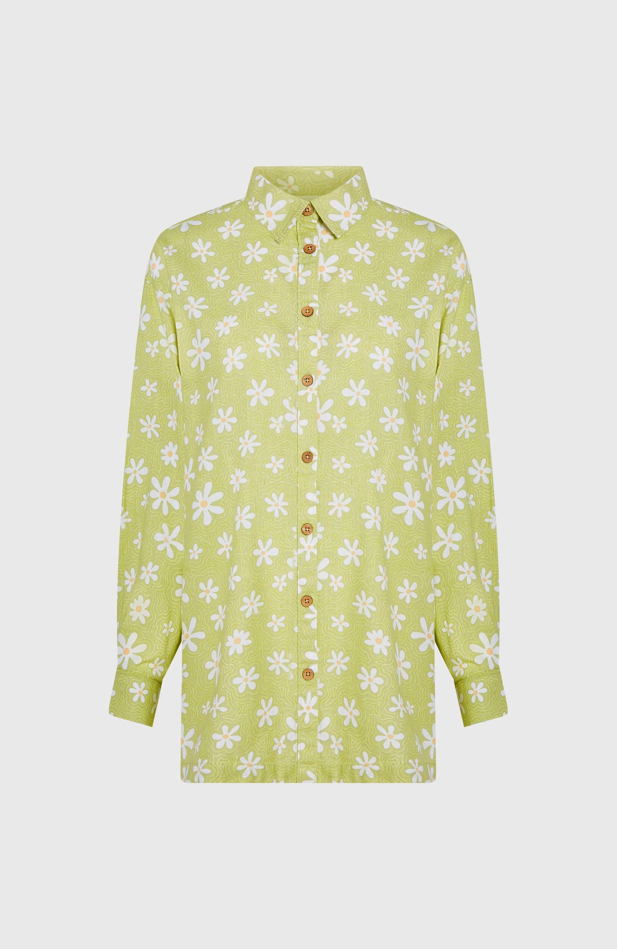 Chemise longue Beach Vintage | Green Daisyline