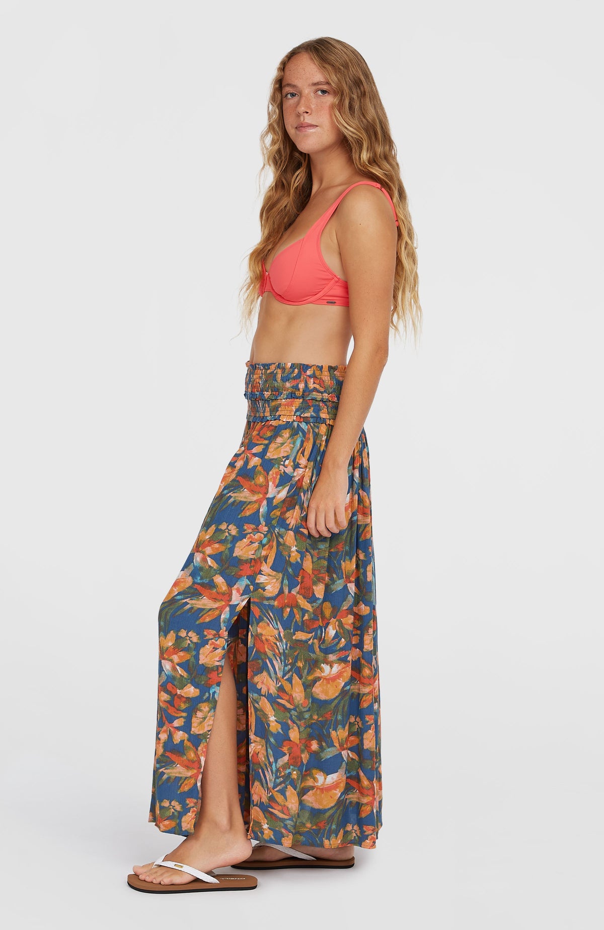 Jupe longue Devyn | Blue Painted Tropics