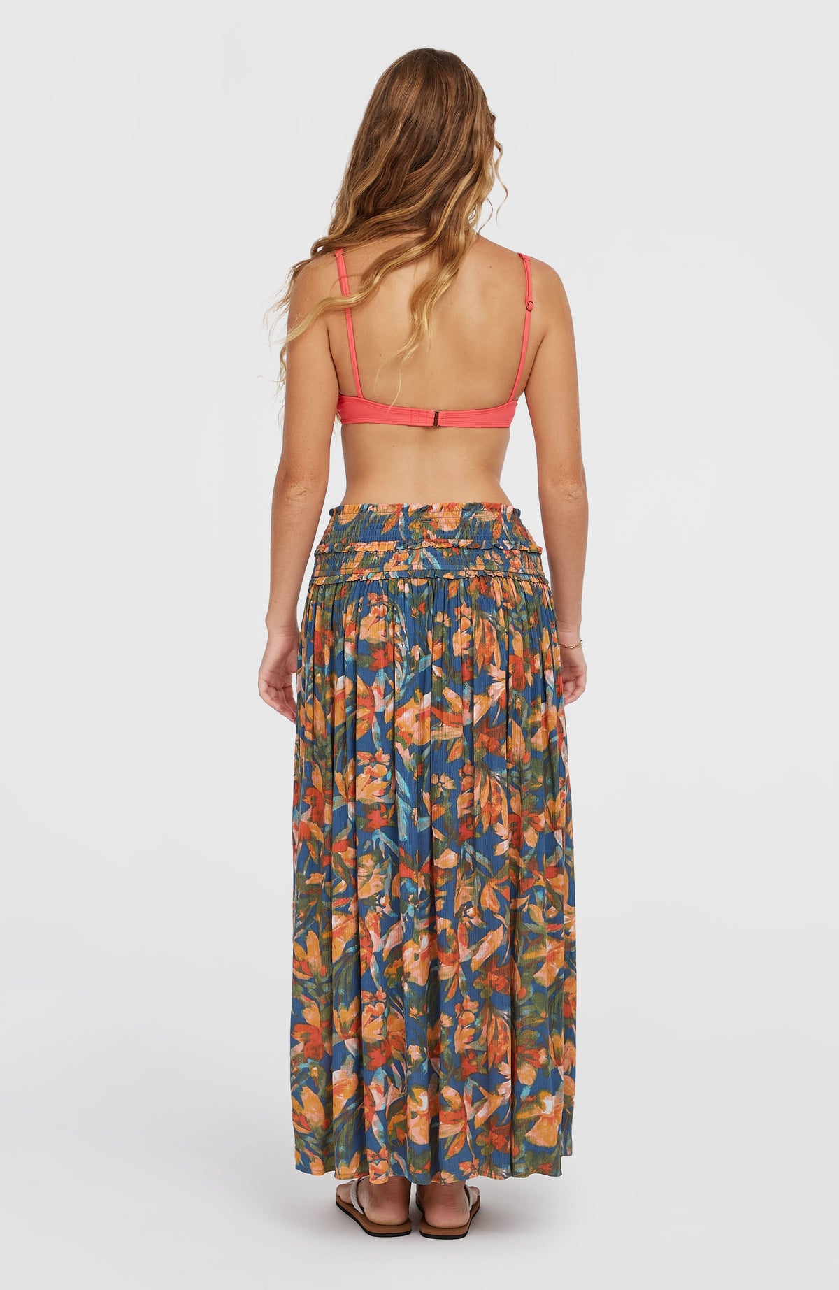 Jupe longue Devyn | Blue Painted Tropics