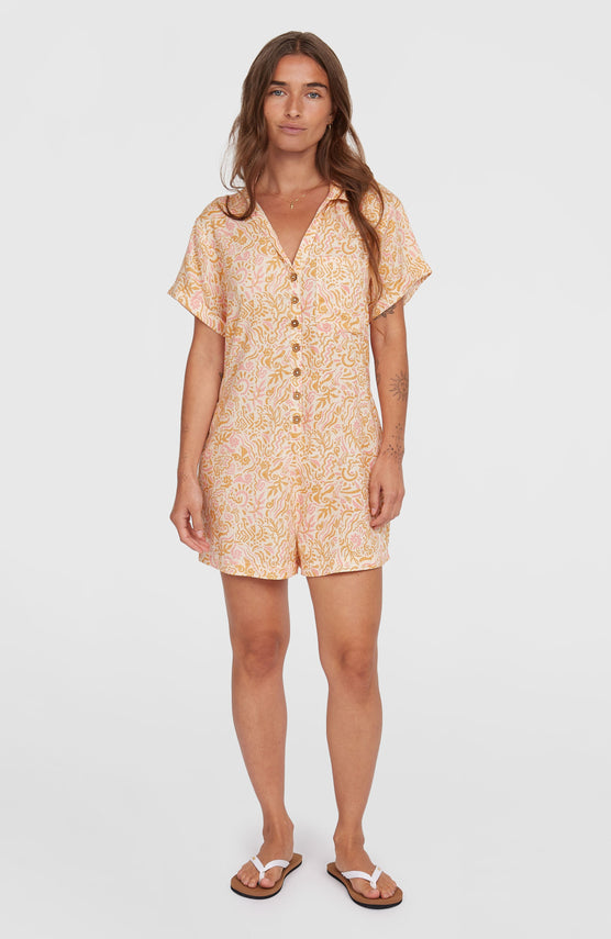 Combishort Women of the Wave | White Abstract Wave