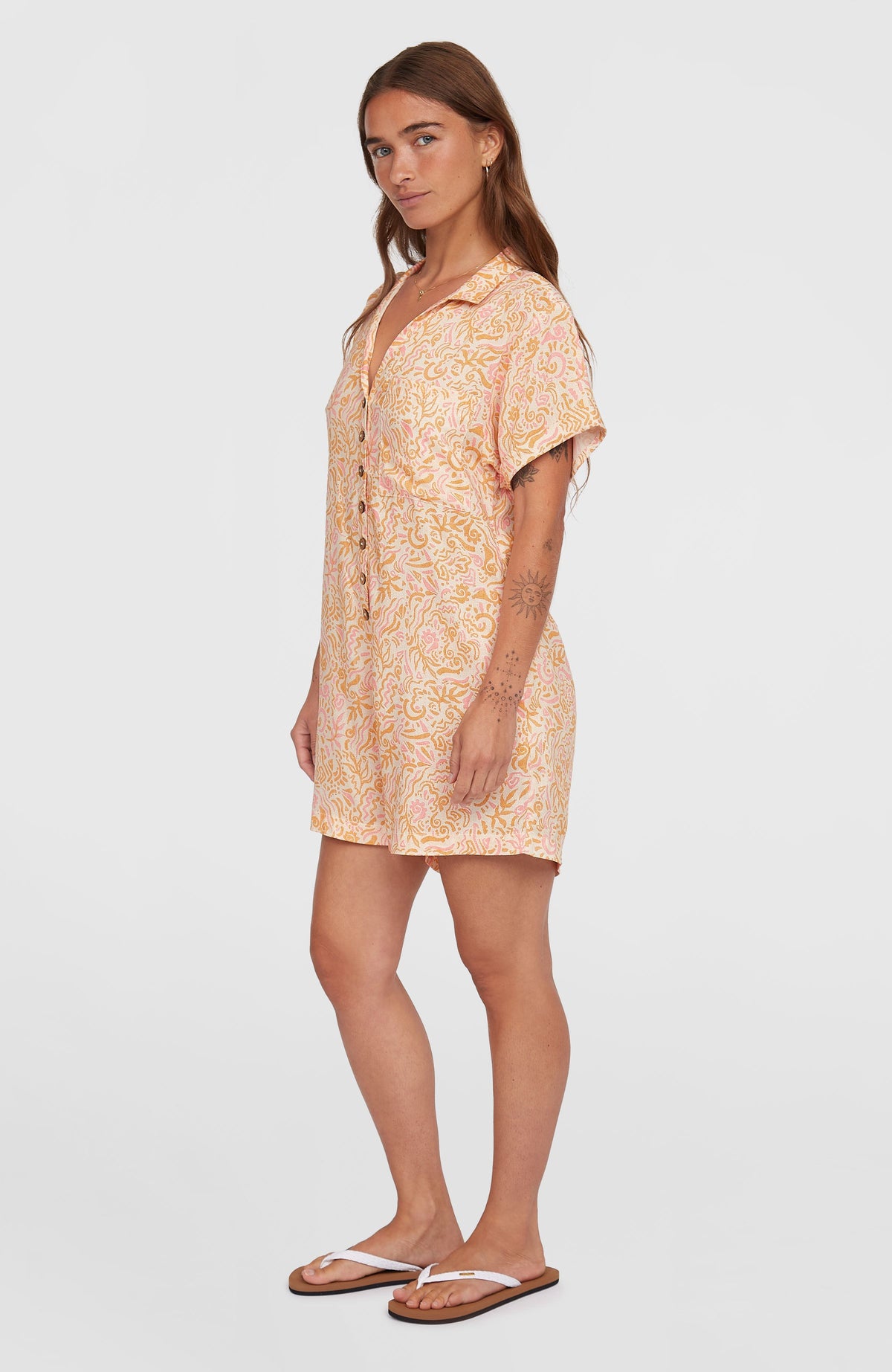 Combishort Women of the Wave | White Abstract Wave