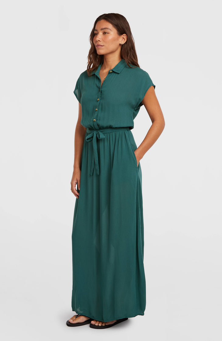 Robe chemise longue Lori | Botanical Heat