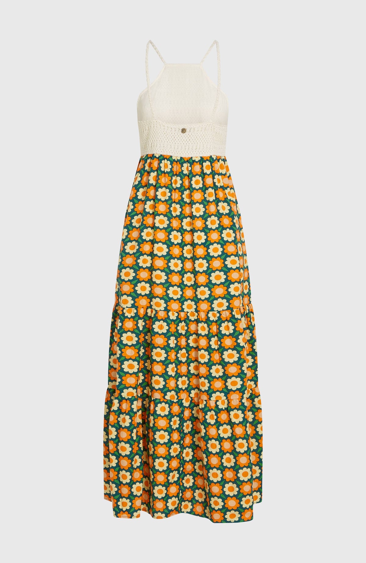 Robe longue O'Riginals | Green Retro Flower