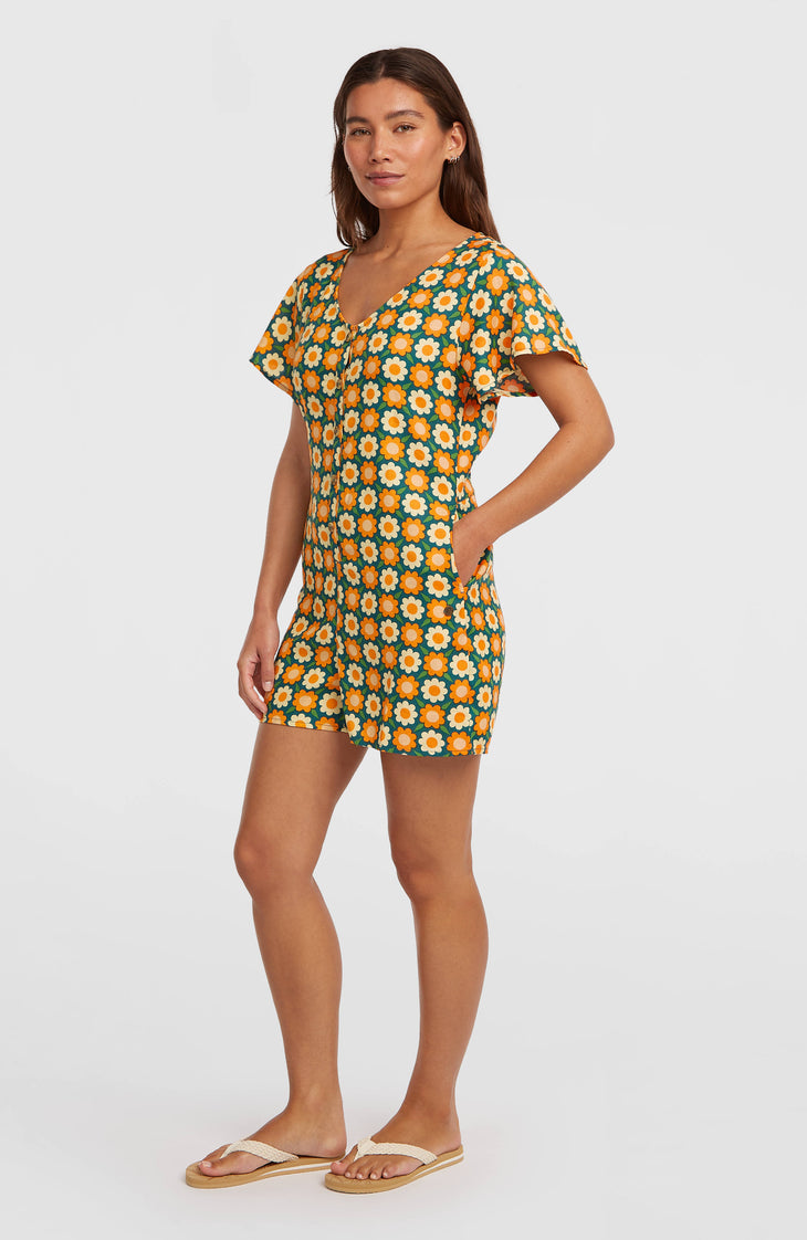 Combishort O'Riginals | Green Retro Flower