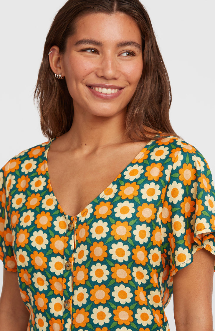 Combishort O'Riginals | Green Retro Flower