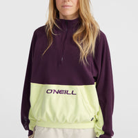 Polaire O'Riginals Polartec® 100 demi-zip | Aubergine Colour Block