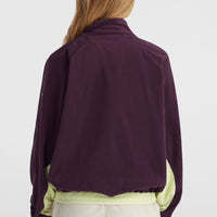 Polaire O'Riginals Polartec® 100 demi-zip | Aubergine Colour Block