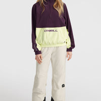 Polaire O'Riginals Polartec® 100 demi-zip | Aubergine Colour Block