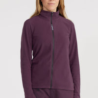 Polaire Jack's Polartec® 100 à zip intégral | Aubergine