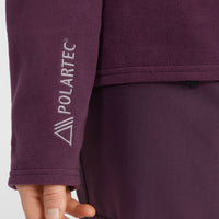 Polaire Jack's Polartec® 100 à zip intégral | Aubergine