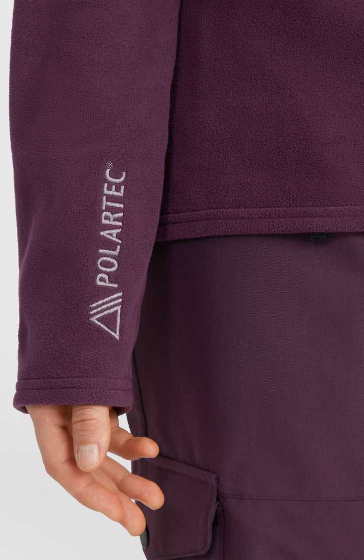 Polaire Jack's Polartec® 100 à zip intégral | Aubergine