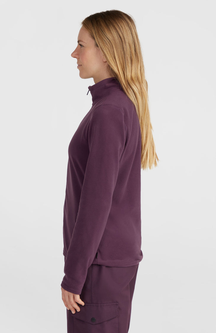 Polaire Jack's Polartec® 100 à zip intégral | Aubergine