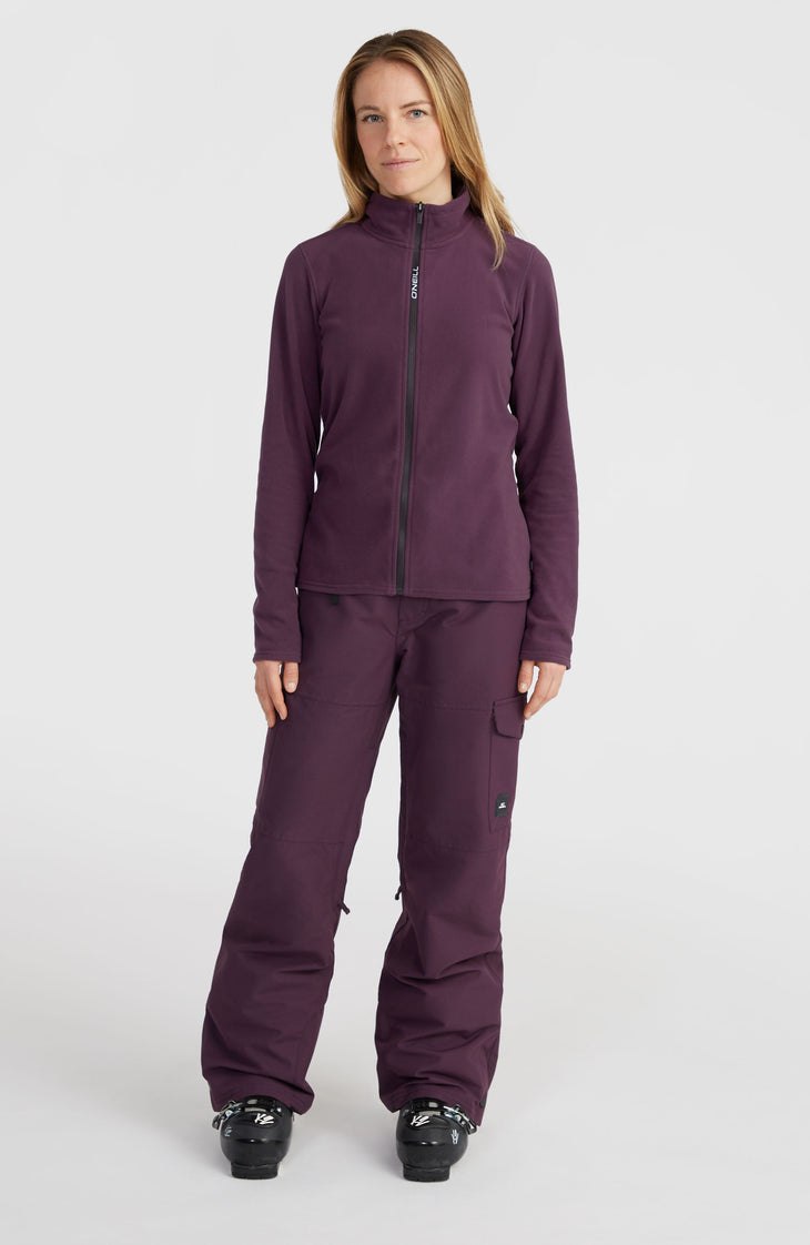 Polaire Jack's Polartec® 100 à zip intégral | Aubergine
