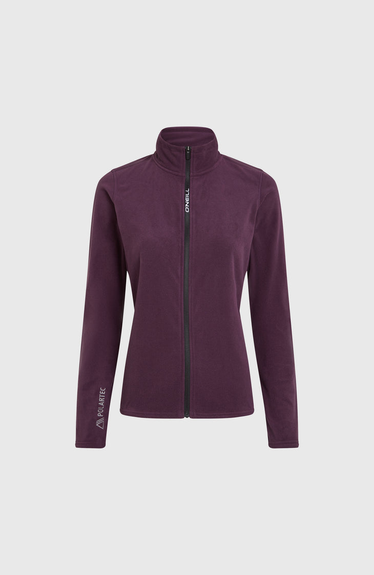 Polaire Jack's Polartec® 100 à zip intégral | Aubergine