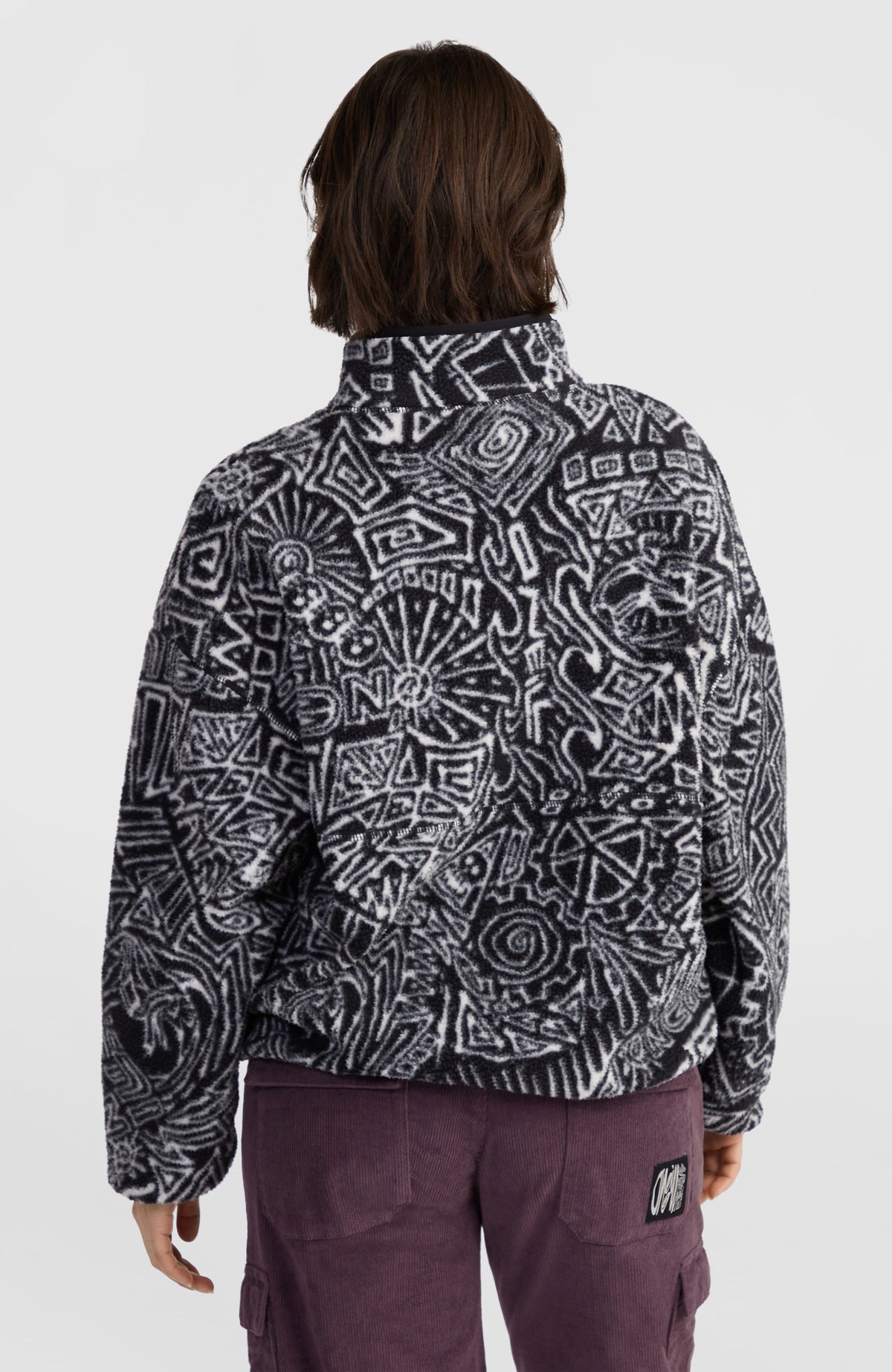 Polaire Surf Heroes à poils longs | White/Black Sketcheritage