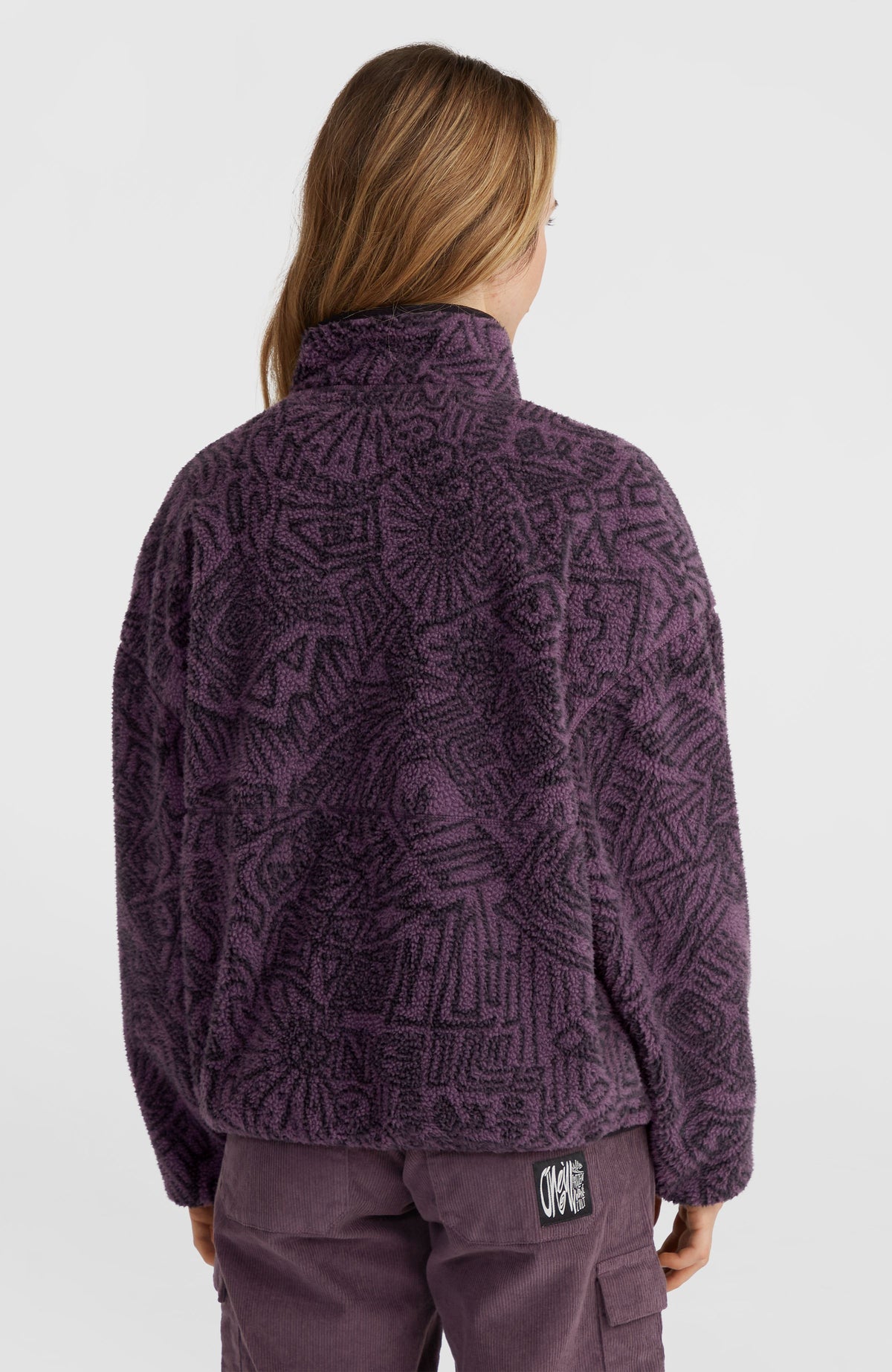 Polaire Surf Heroes à poils longs | Black/Purple Sketcheritage