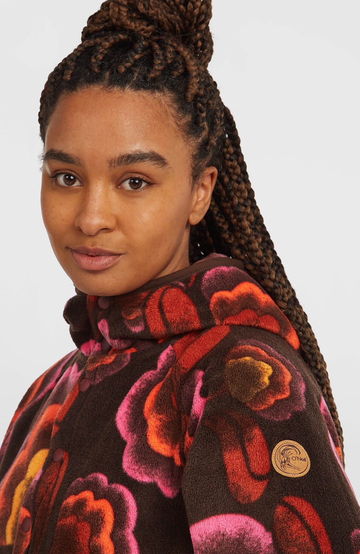 Sweat à capuche superfleece O'Riginals | Brown Originals Flower