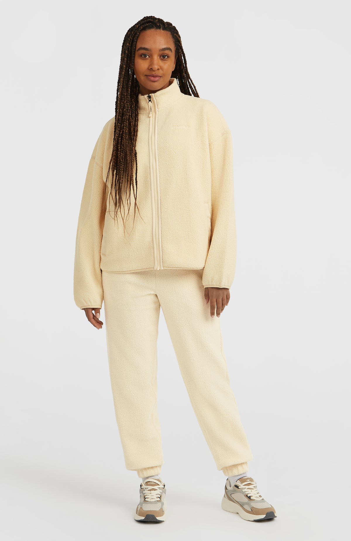 Polaire à poils longs et zip intégral Must-Have | Macaron