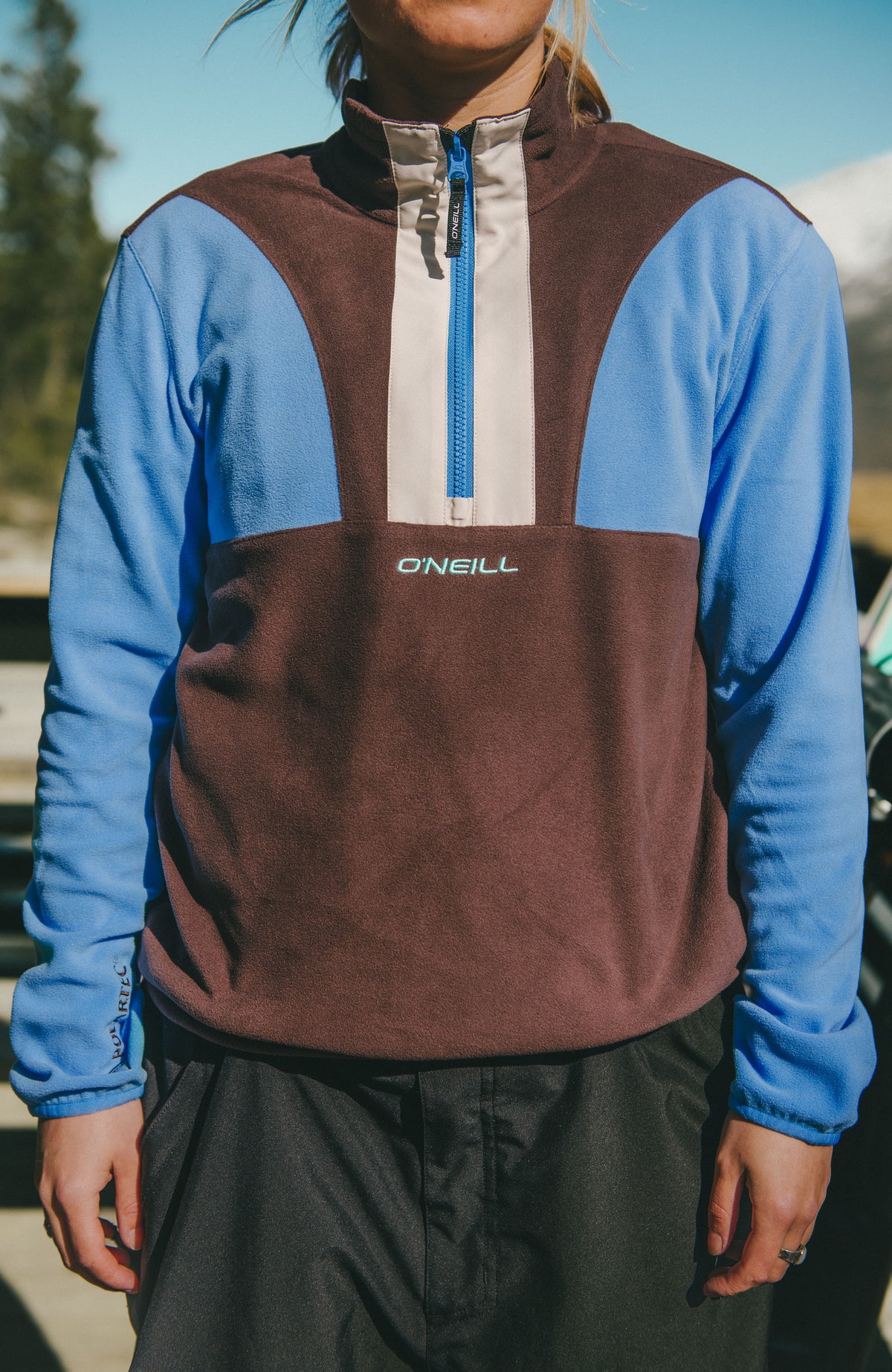 Polaire à col demi-zip FWC'Cruz Triple Polartec® | Blue Poppy Colour Block
