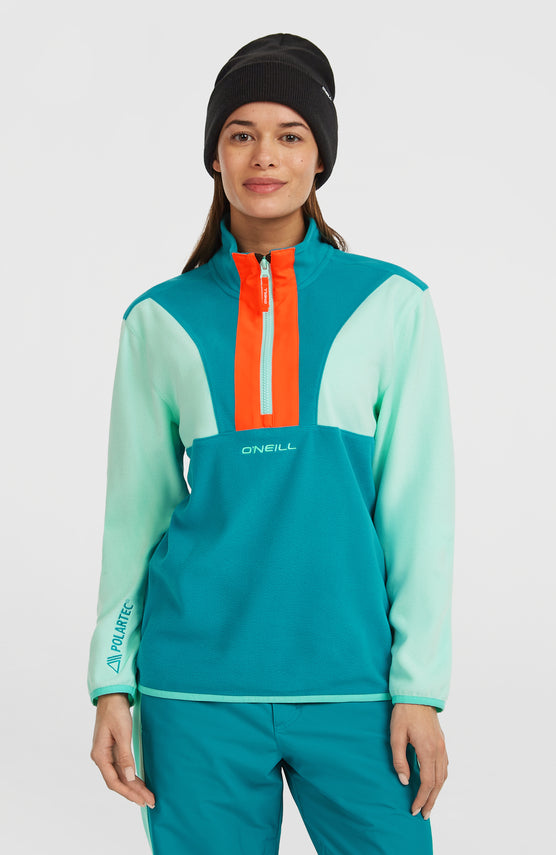 Polaire à col demi-zip FWC'Cruz Triple Polartec® | Retro Mint Colour Block