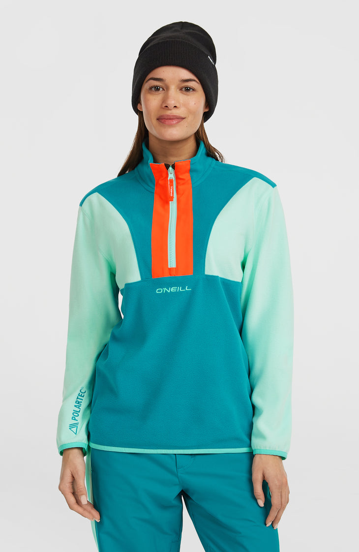 Polaire à col demi-zip FWC'Cruz Triple Polartec® | Retro Mint Colour Block