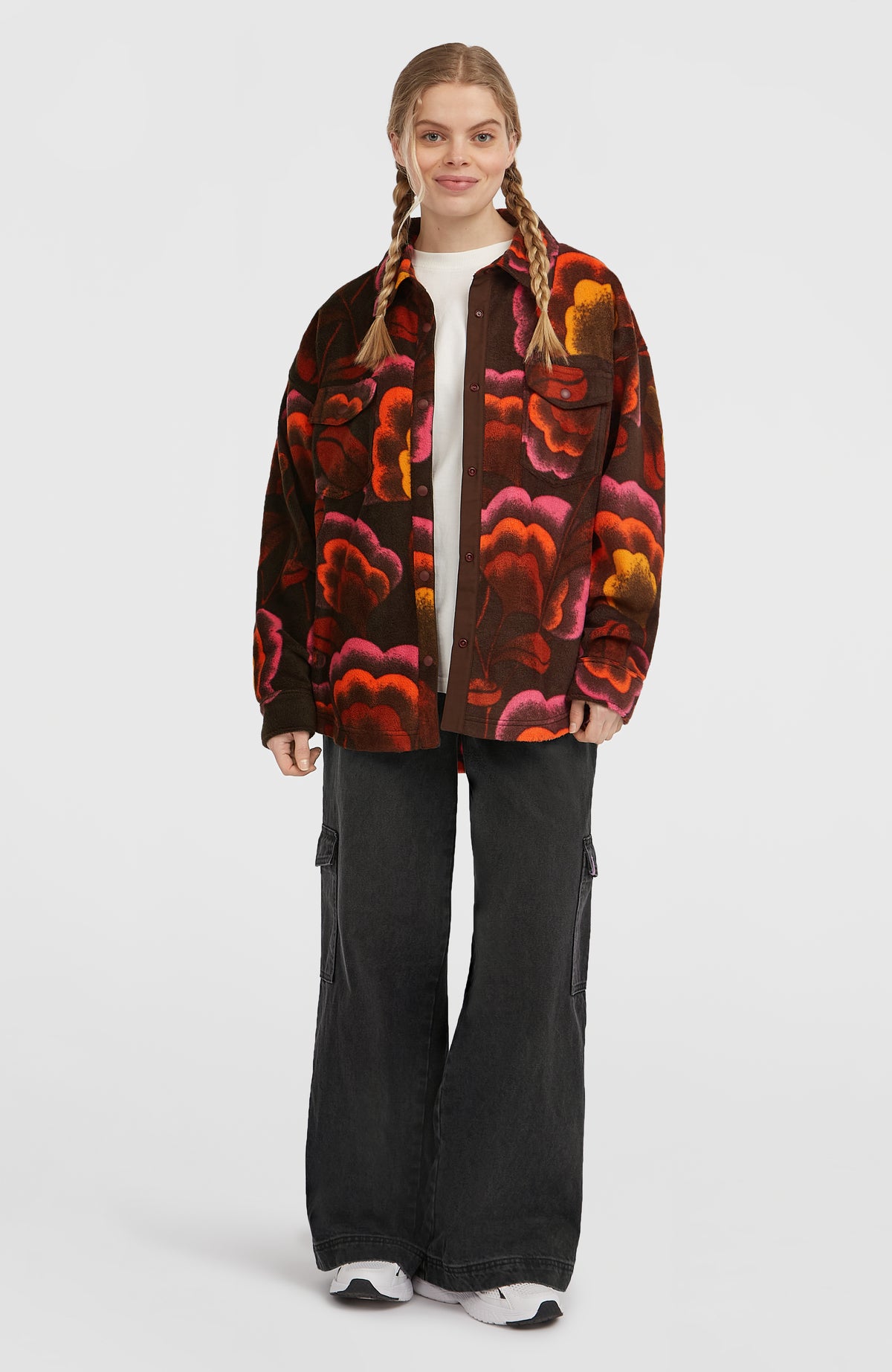 Chemise superfleece O'Riginals | Brown Originals Flower