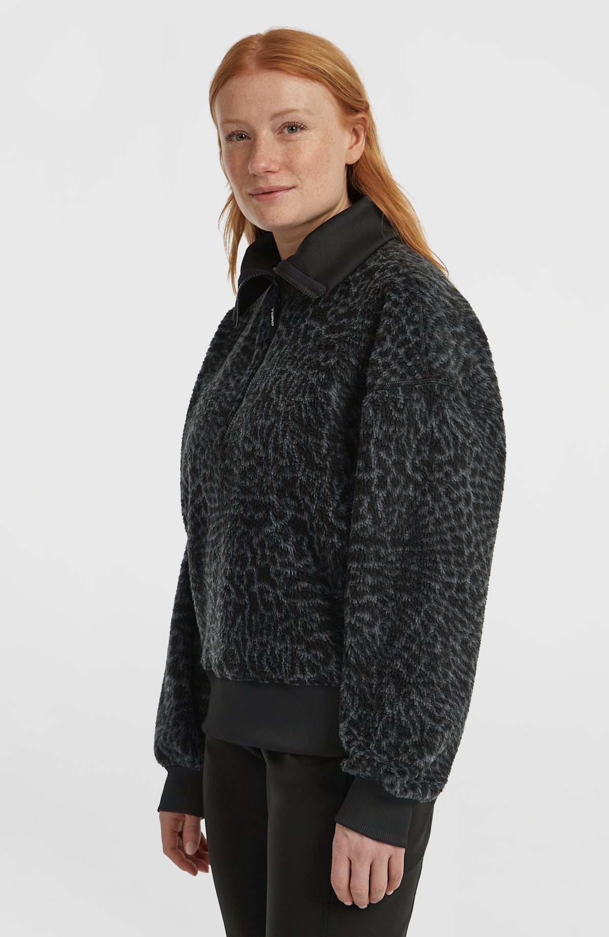 Polaire Must-Have à col demi-zip | Black Animalica