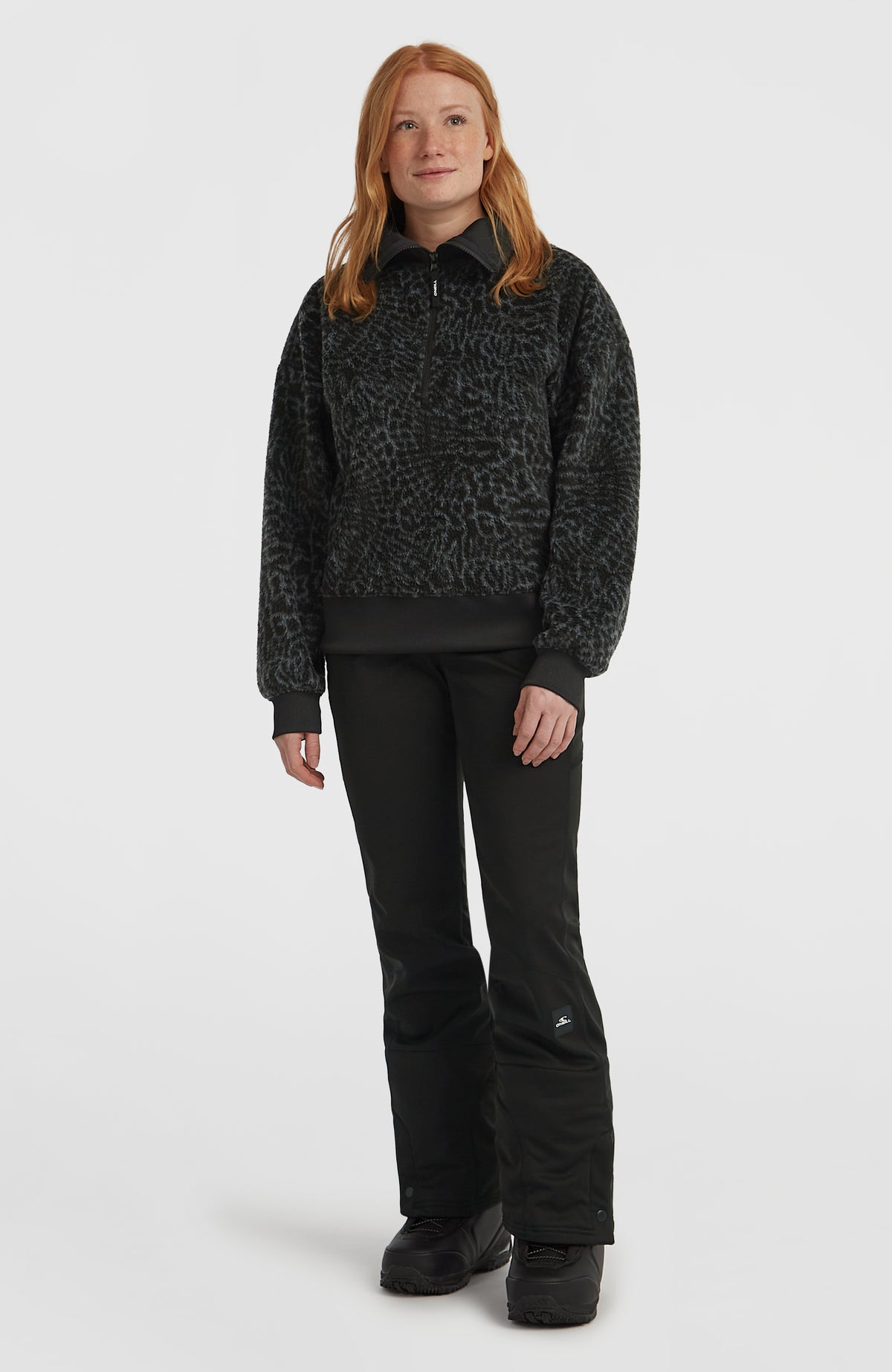 Polaire Must-Have à col demi-zip | Black Animalica