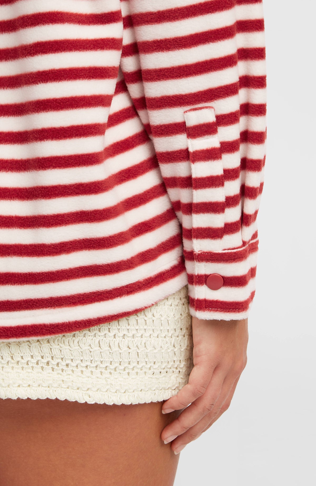 Chemise O'Riginals Superfleece | White/Red Originals Stripe