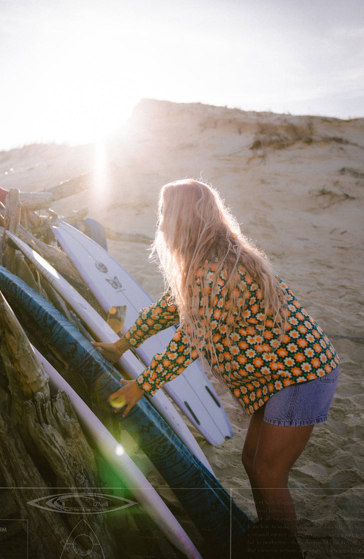 Chemise O'Riginals Superfleece | Green Retro Flower