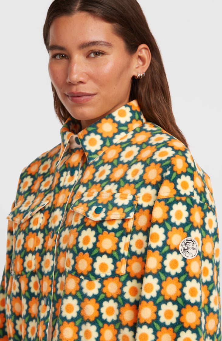 Chemise O'Riginals Superfleece | Green Retro Flower