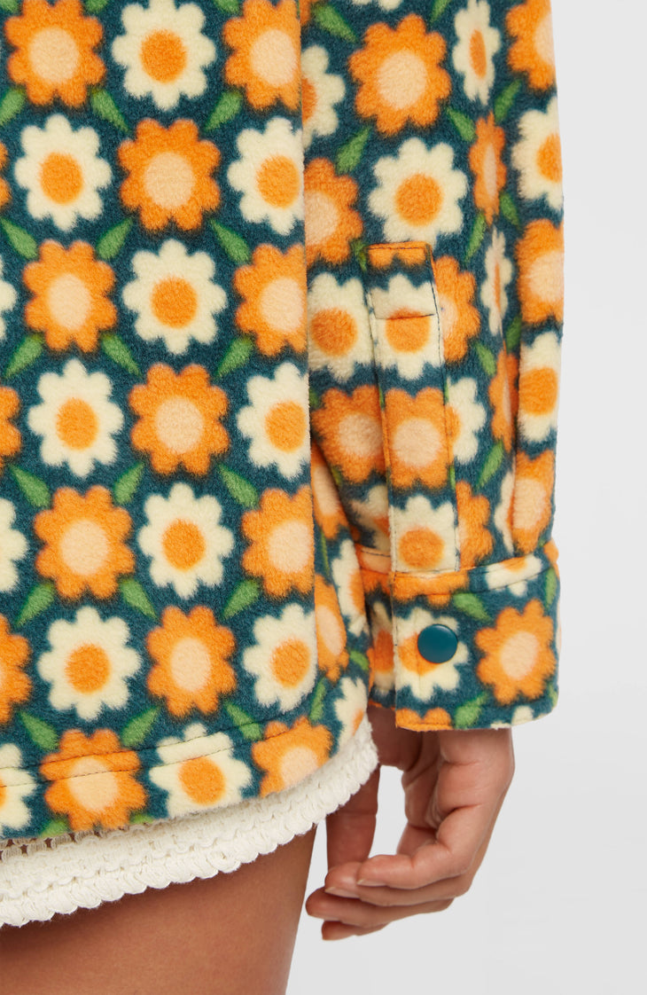 Chemise O'Riginals Superfleece | Green Retro Flower
