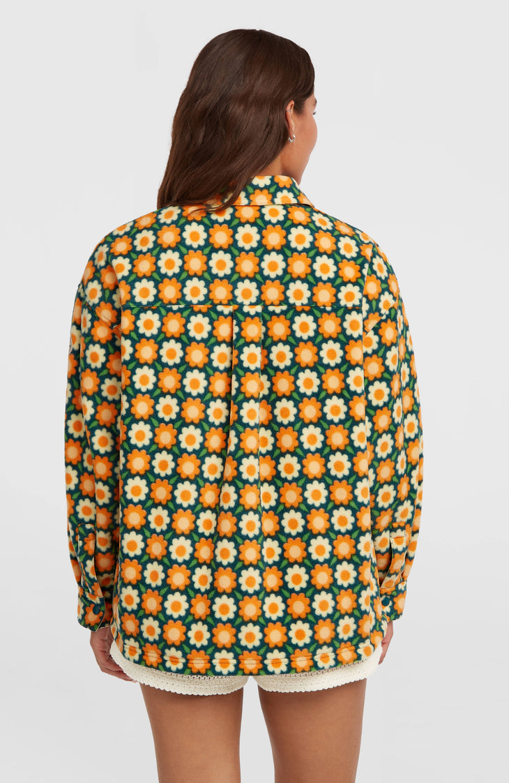 Chemise O'Riginals Superfleece | Green Retro Flower