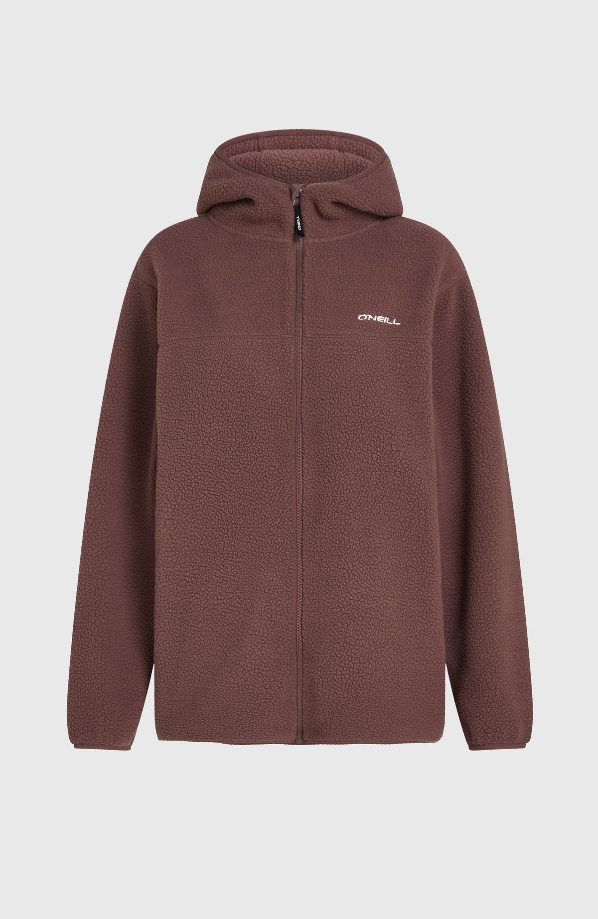 Polaire longue Must-Have à poils longs et zip intégral | Purple Gray