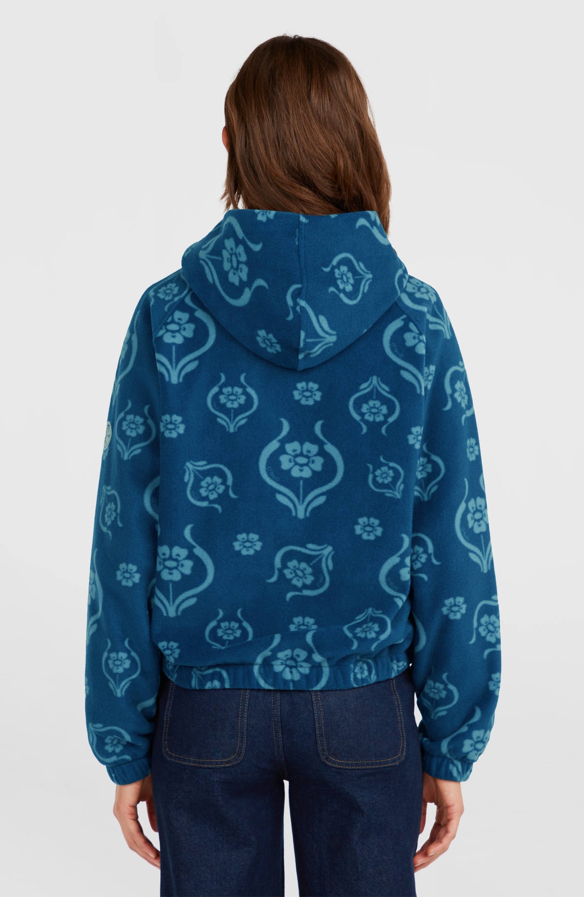 Sweat à capuche superfleece O'Riginals | Blue Artdeco Floral