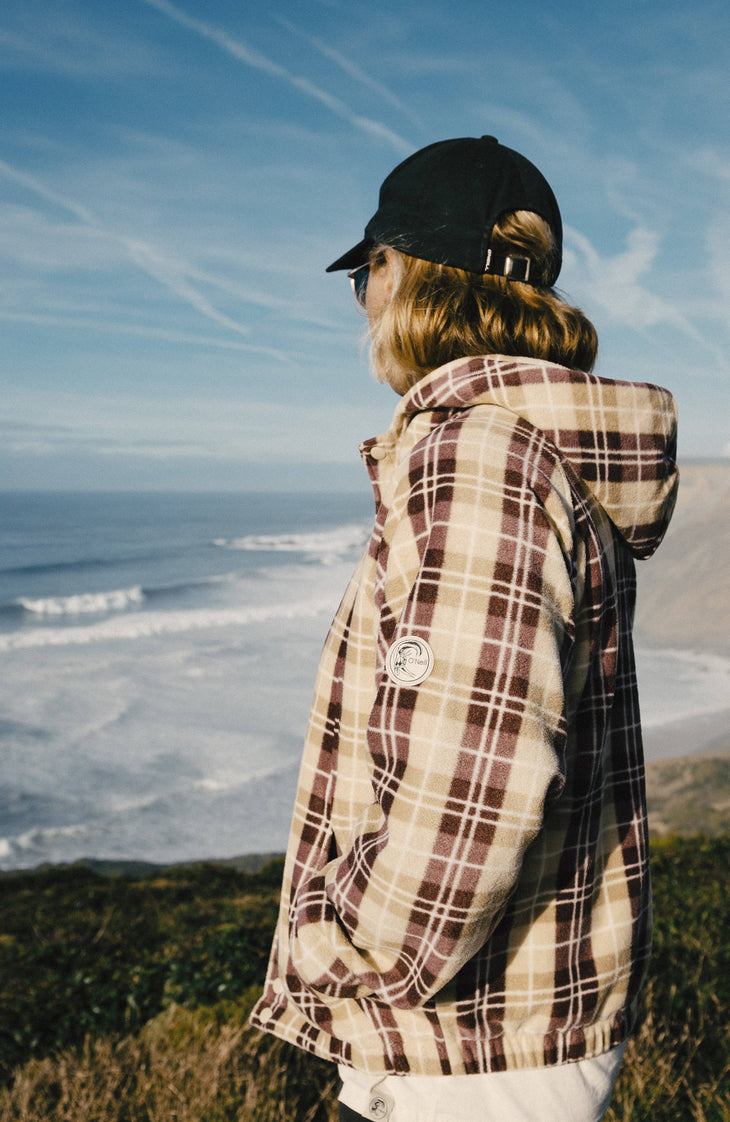 Sweat à capuche superfleece O'Riginals | Beige Check Flannel