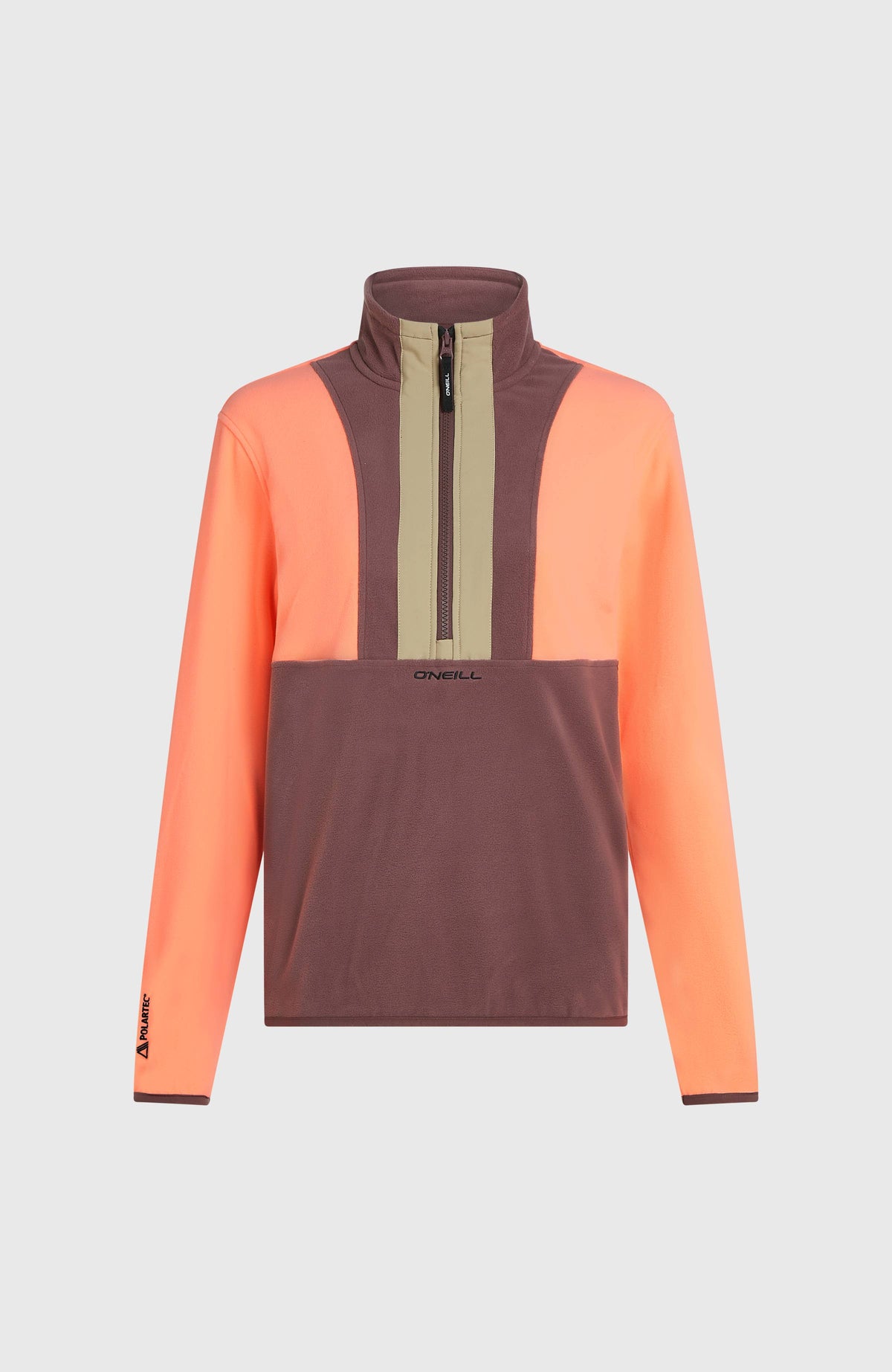 Polaire à col demi-zip FWC'Cruz Triple Polartec® | Funky Peach Colour Block