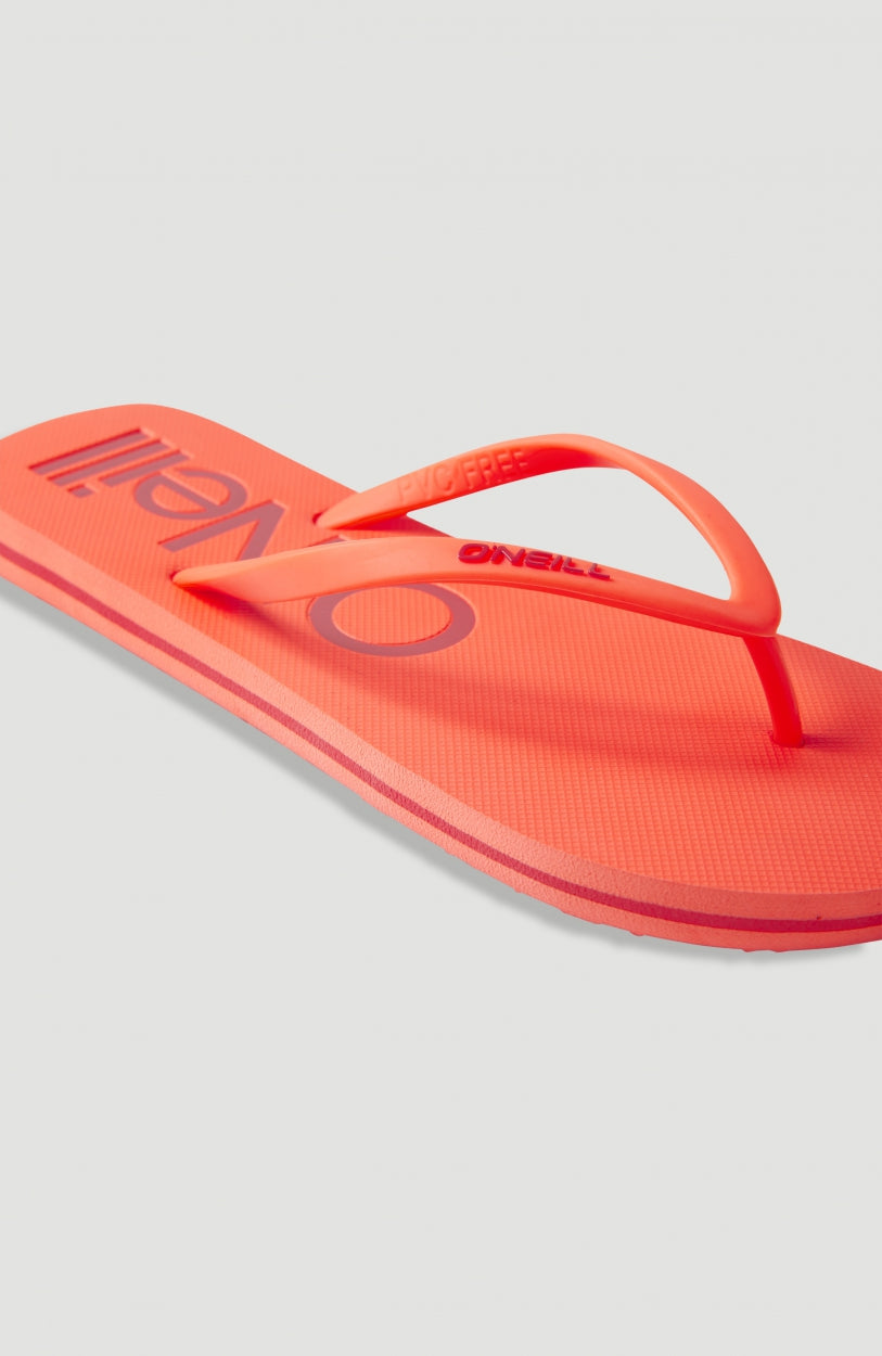 Tongs à logo Profile | Neon Coral