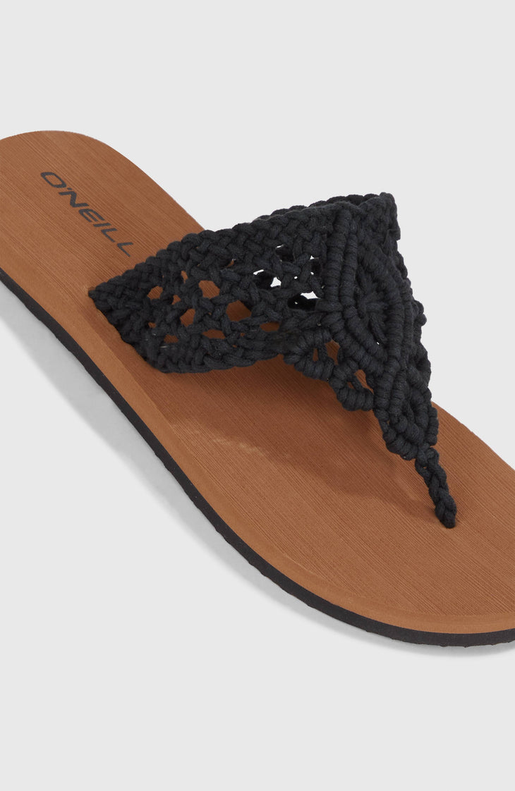 Tongs Ditsy Crochet | Black Out