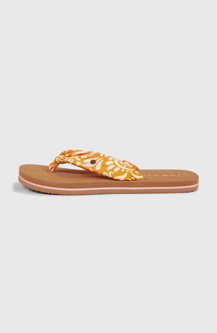 Tongs Ditsy Sun | Orange Abstract Wave