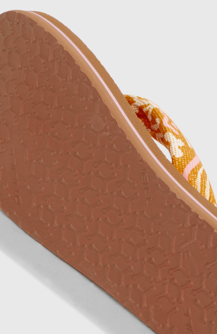 Tongs Ditsy Sun | Orange Abstract Wave