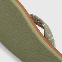 Tongs Ditsy Sun | Green Textured Jungle