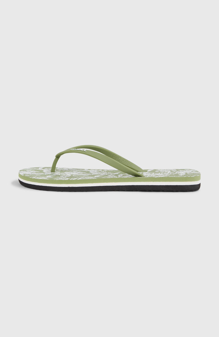 Tongs Profile Graphic | Green Textured Jungle