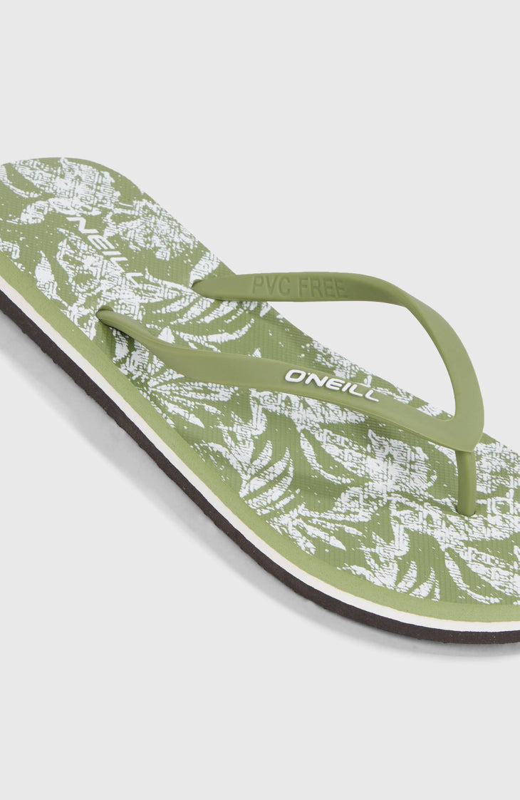 Tongs Profile Graphic | Green Textured Jungle