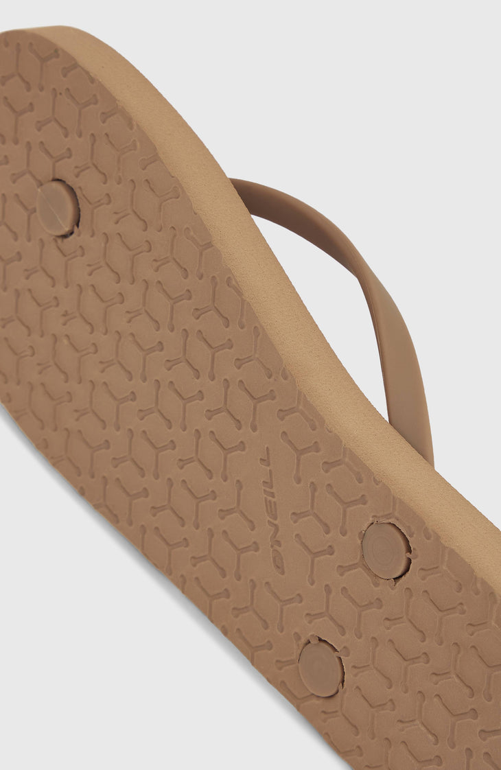 Tongs Profile à petit logo | Pure Cashmere