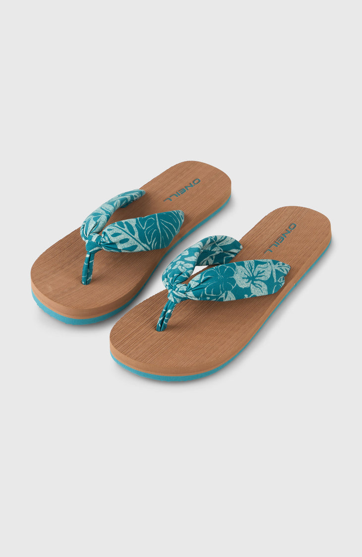 Tongs Ditsy Sun | Green Island Sky