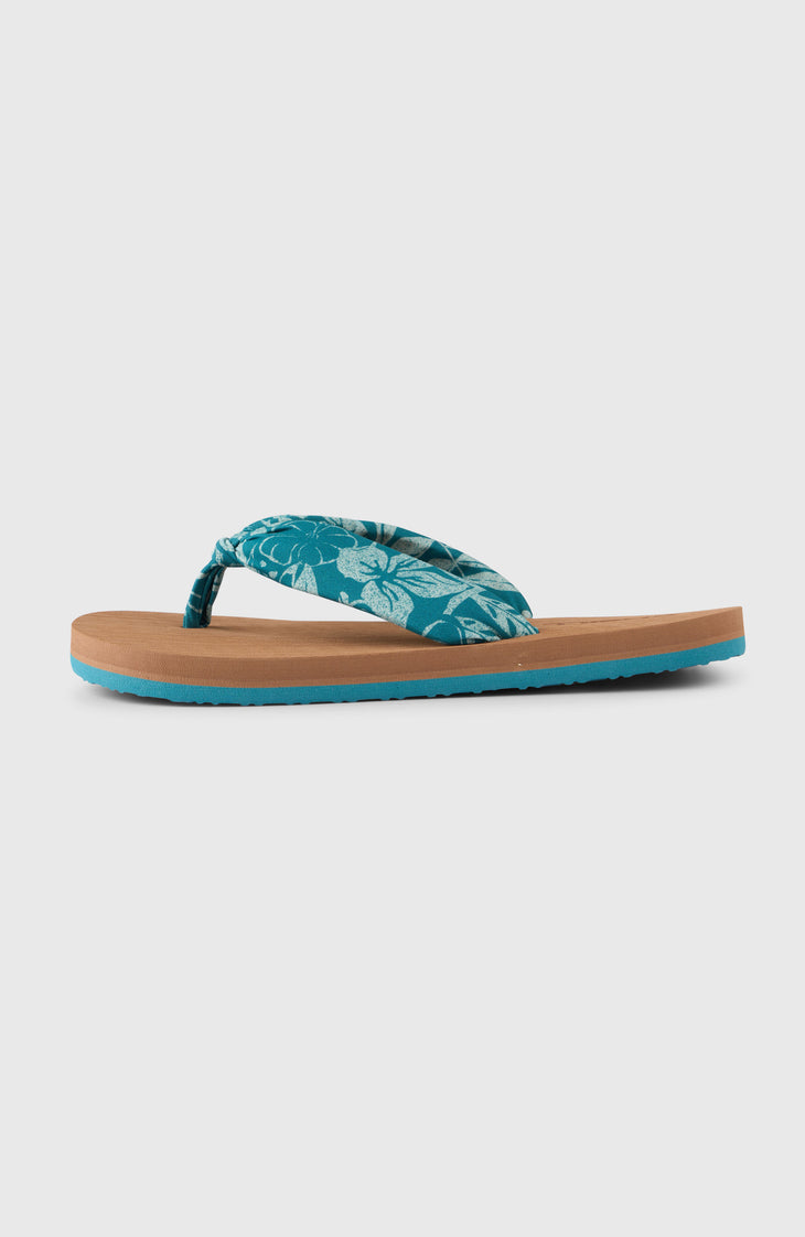 Tongs Ditsy Sun | Green Island Sky